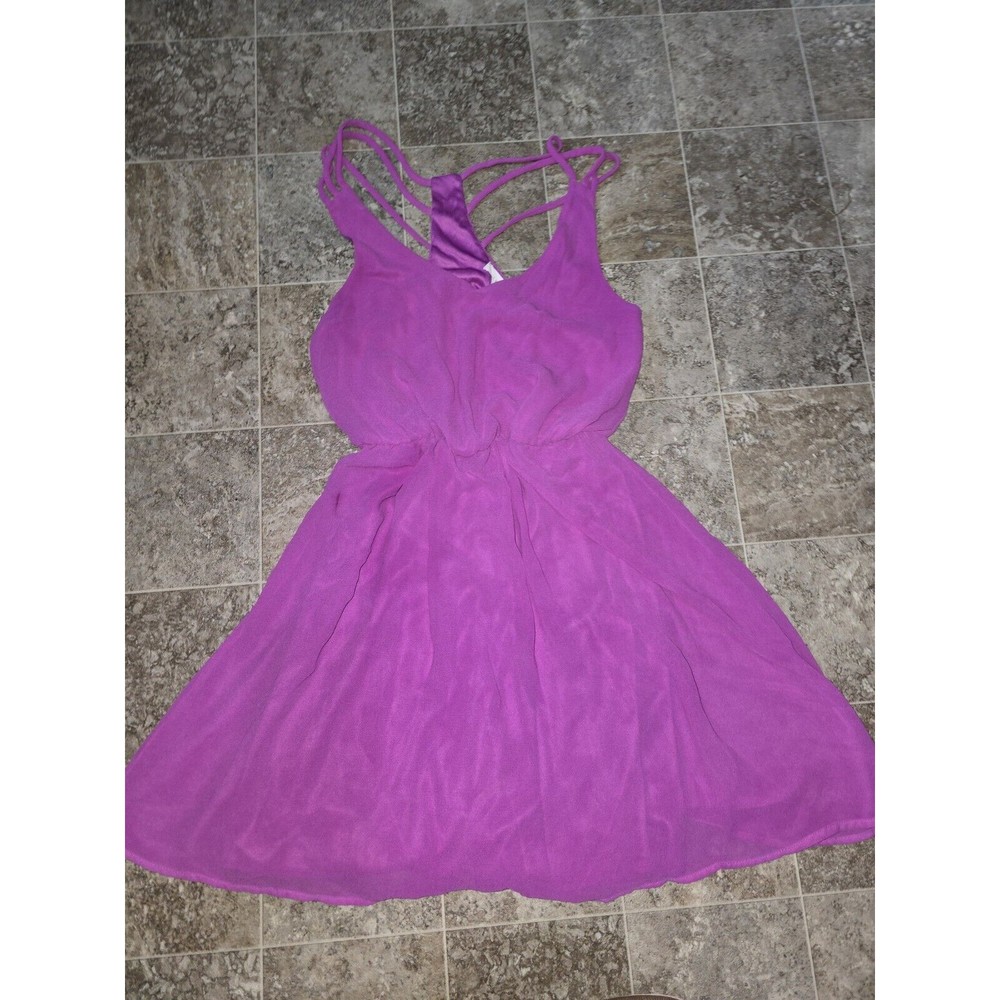 Lush Light Purple High Low Flowy Dress Size Small #888
